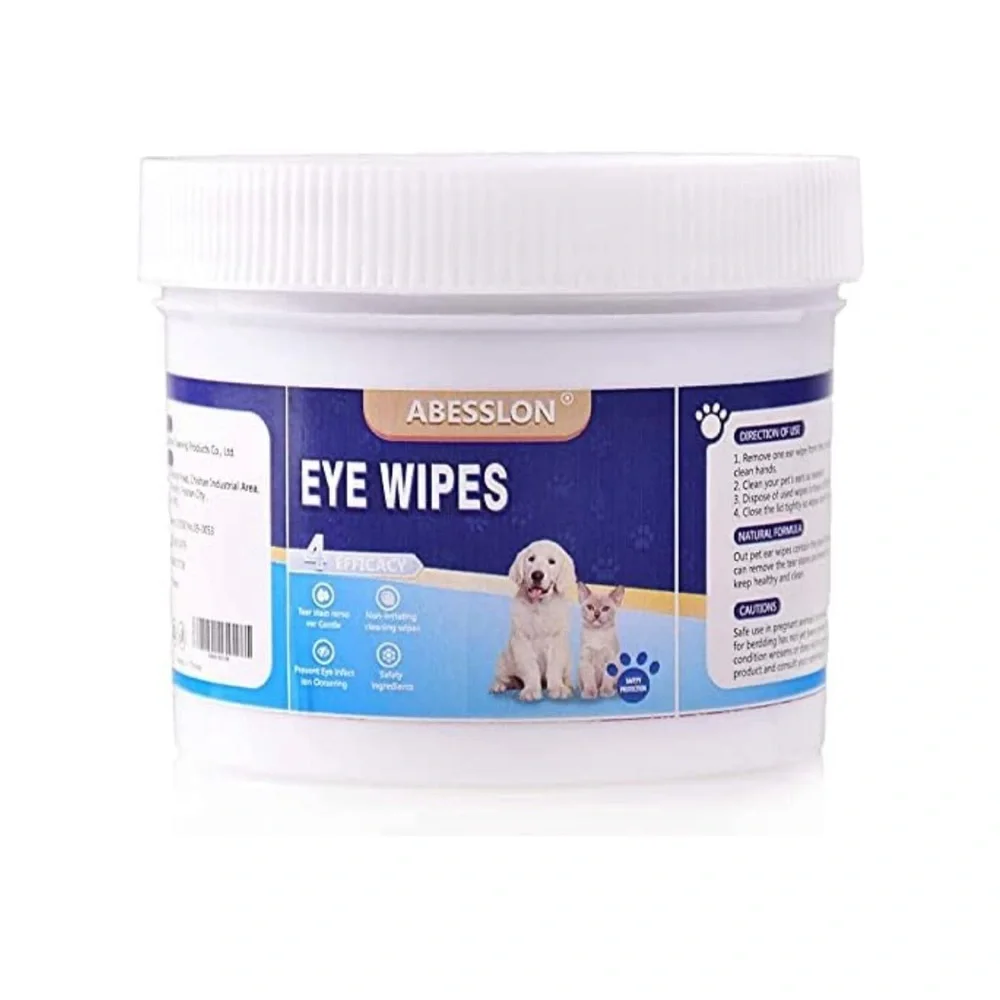 Dog Eye Wipes Pet Tear Stain Remover Wipes Tear Stain Wipes Eye Wash - 1…